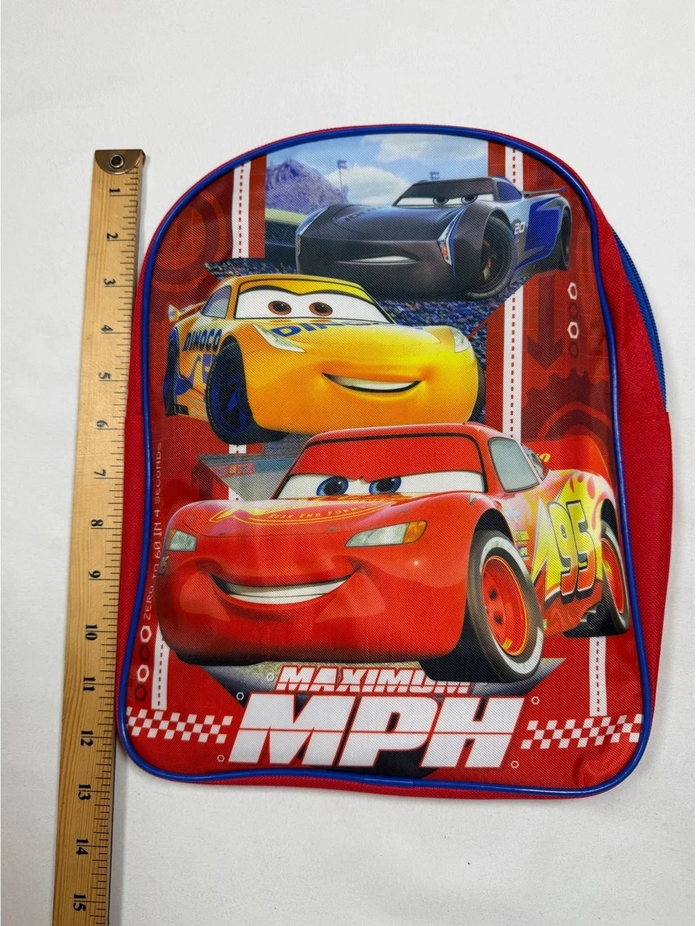 Disney Cars red blue backpack